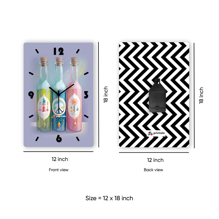 Bottled Aesthetics Wall Clock