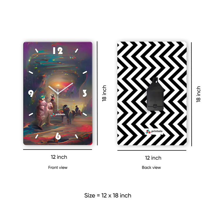 Industrial Dreamscape Wall Clock