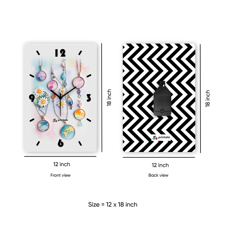 Crystal Gemstone Wall Clock