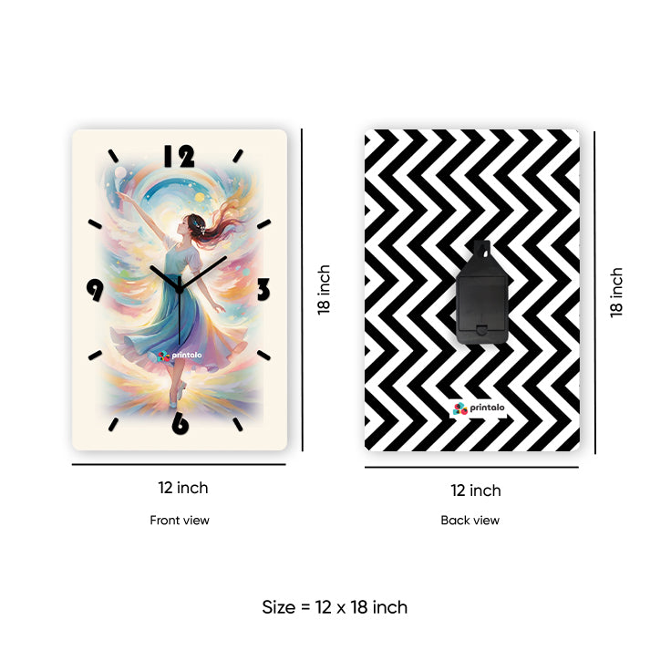 Dance of Time Art Wall Clock Art