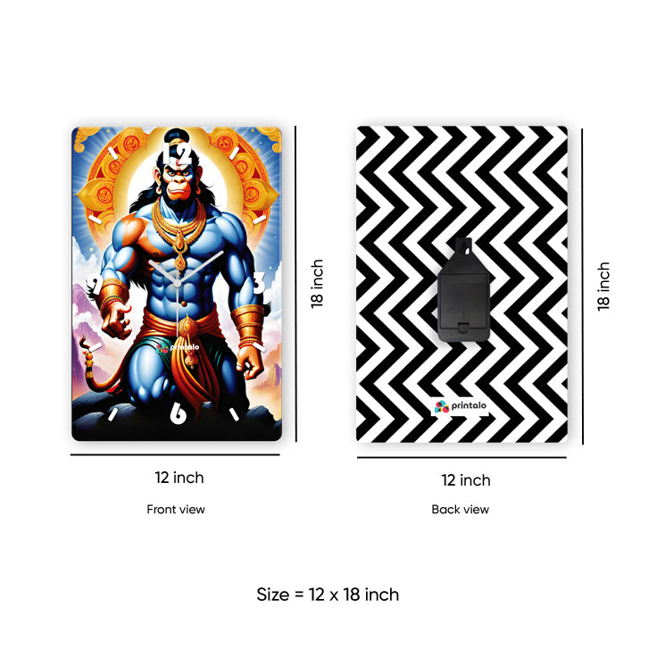 Hanuman the Sunrise Strength Wall Clock