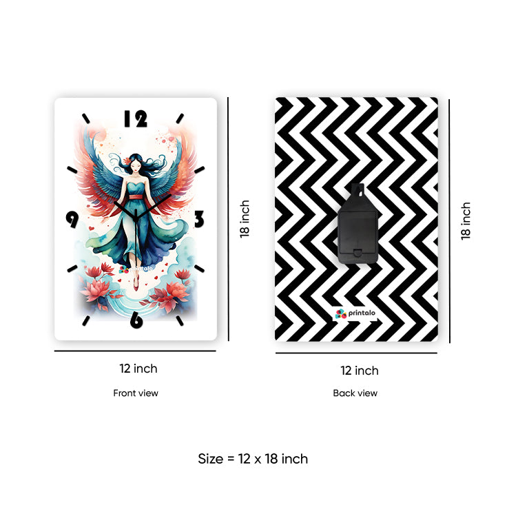 Wet Wings Wall Clock