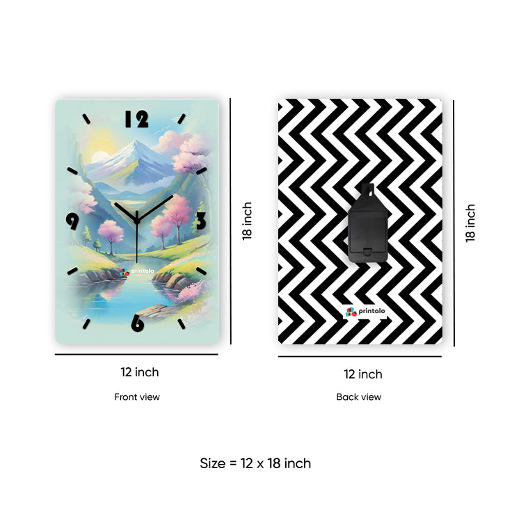 Watercolor Dreams Acrylic Wall Clock