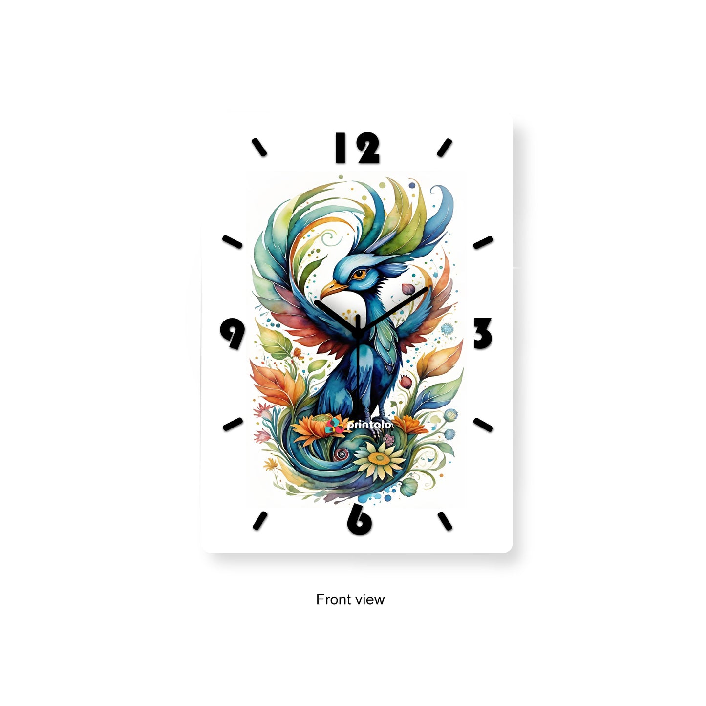 Feathered Grace Wall Clock