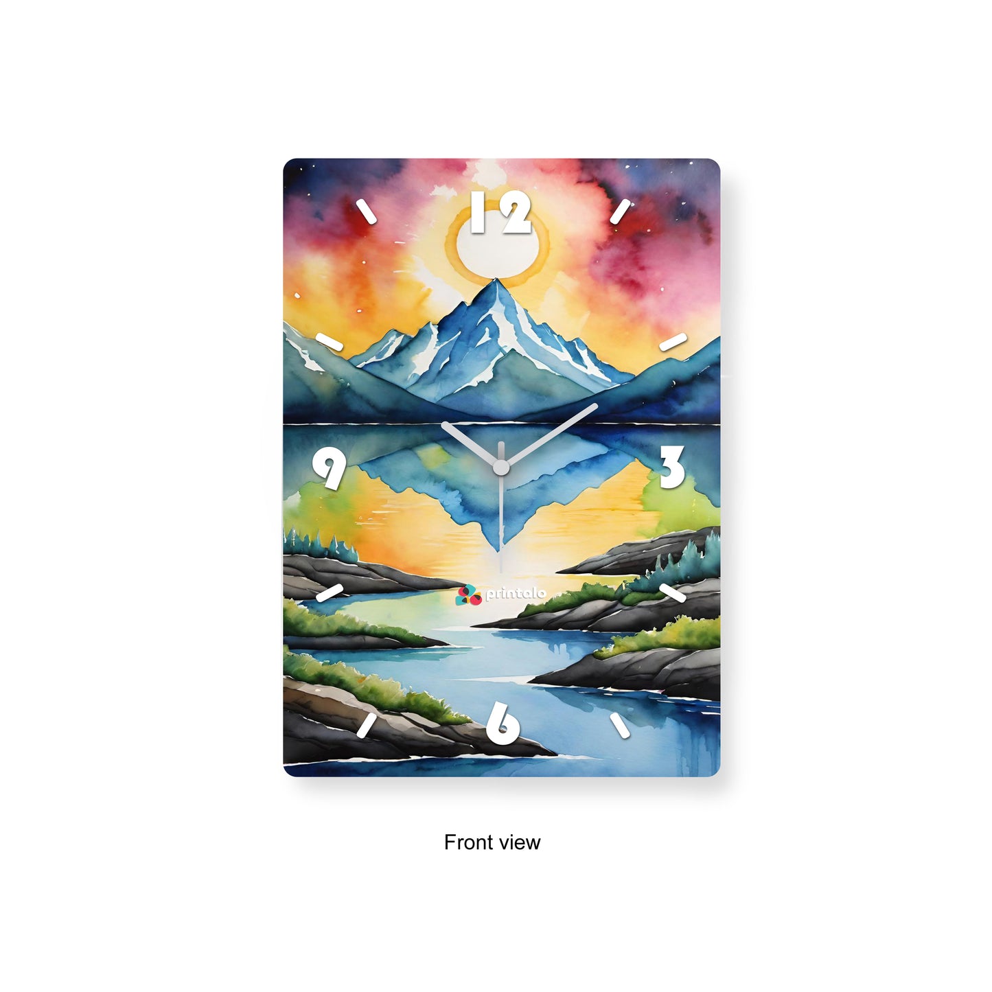 Mountain Stream Wall Clock
