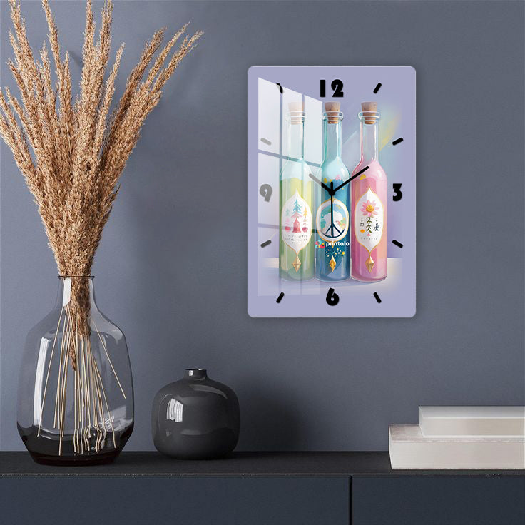 Bottled Aesthetics Wall Clock