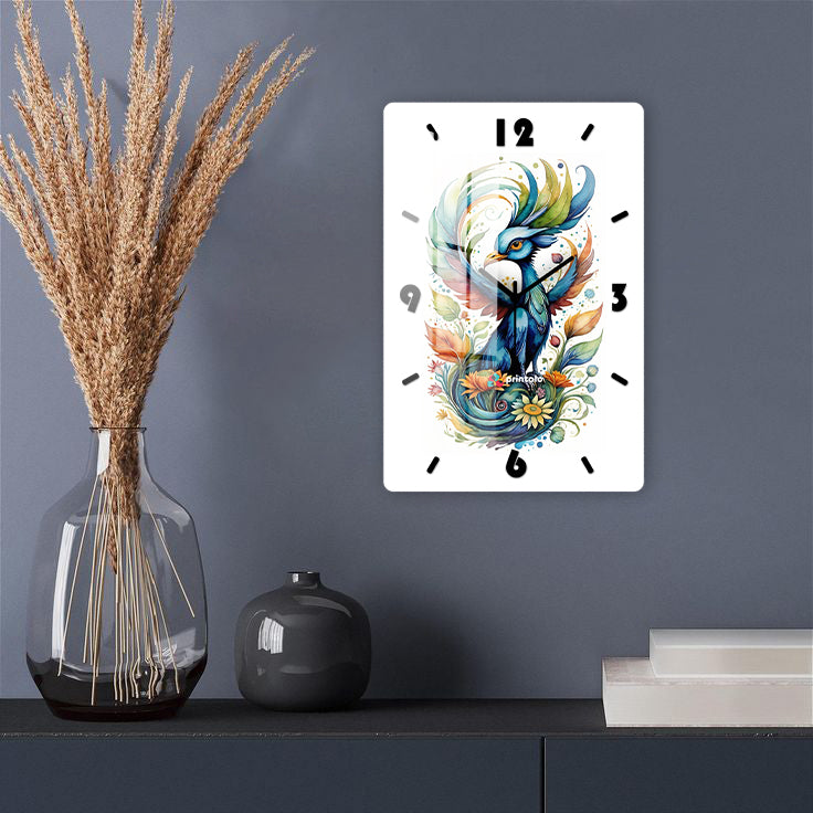 Feathered Grace Wall Clock