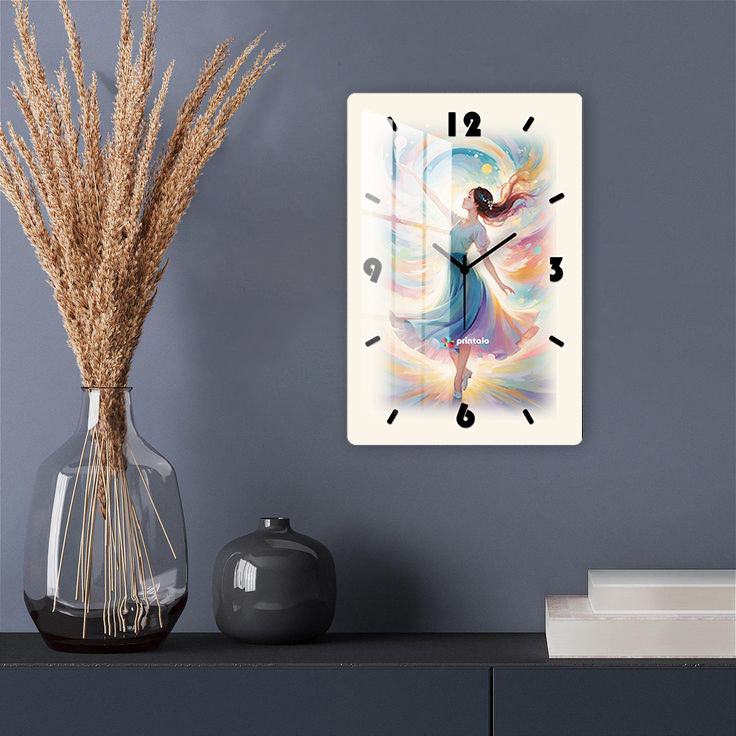 Dance of Time Art Wall Clock Art