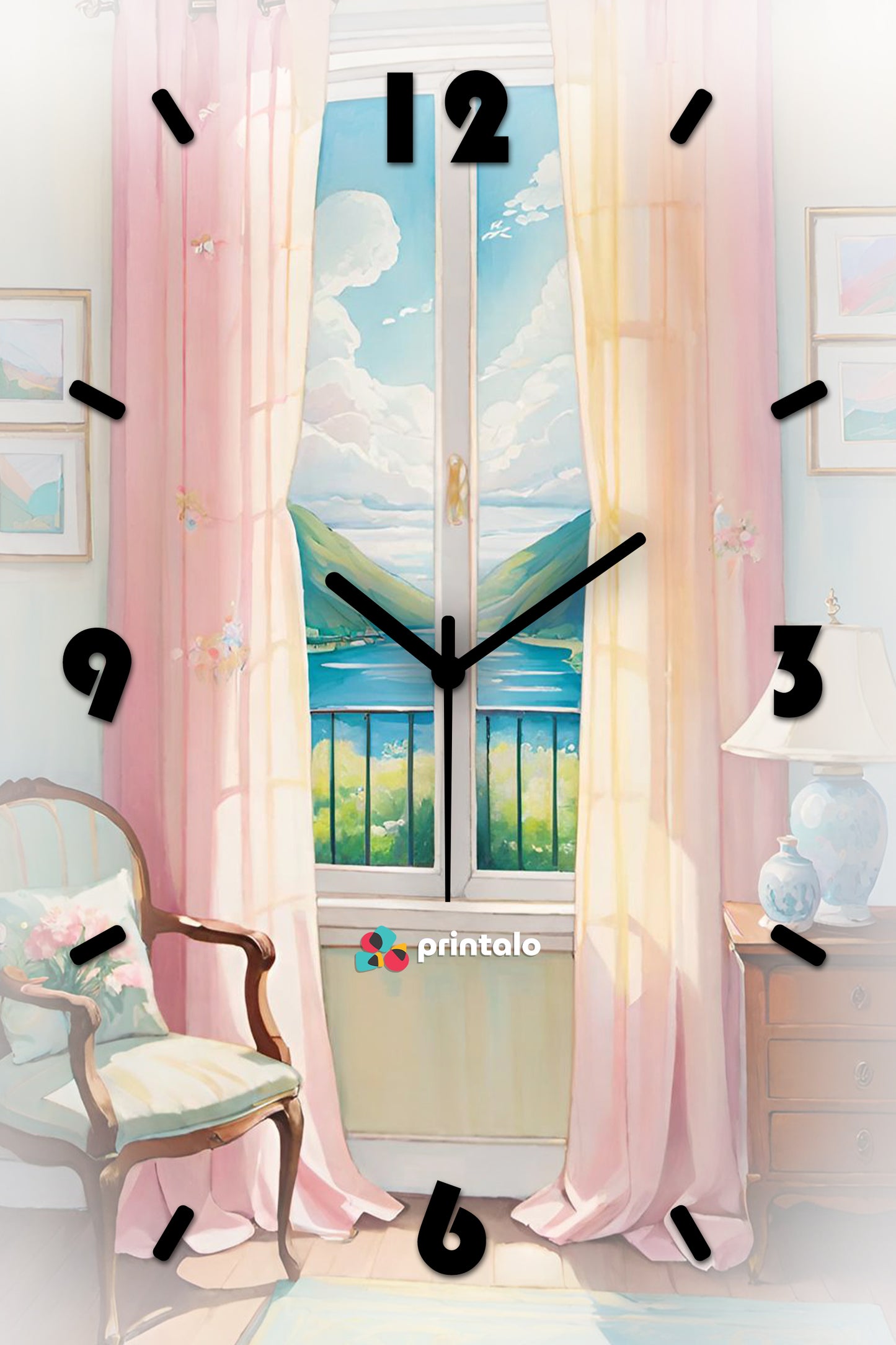Sunlit Solace Wall Clock