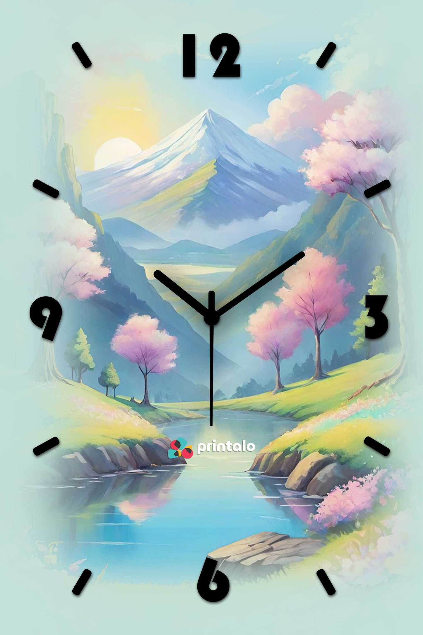 Watercolor Dreams Acrylic Wall Clock