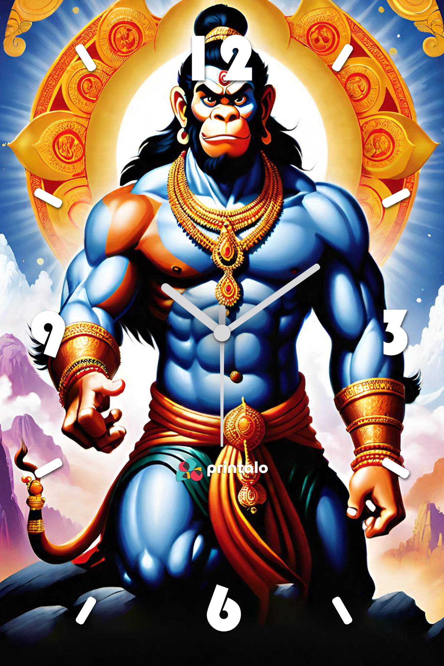 Hanuman the Sunrise Strength Wall Clock