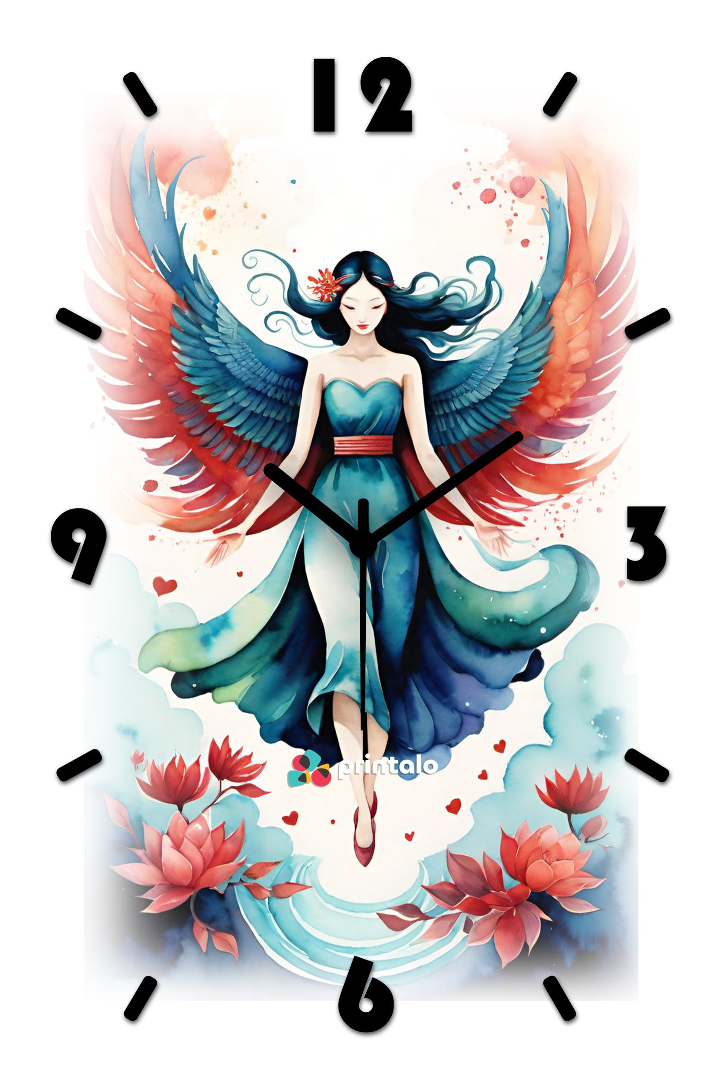 Wet Wings Wall Clock