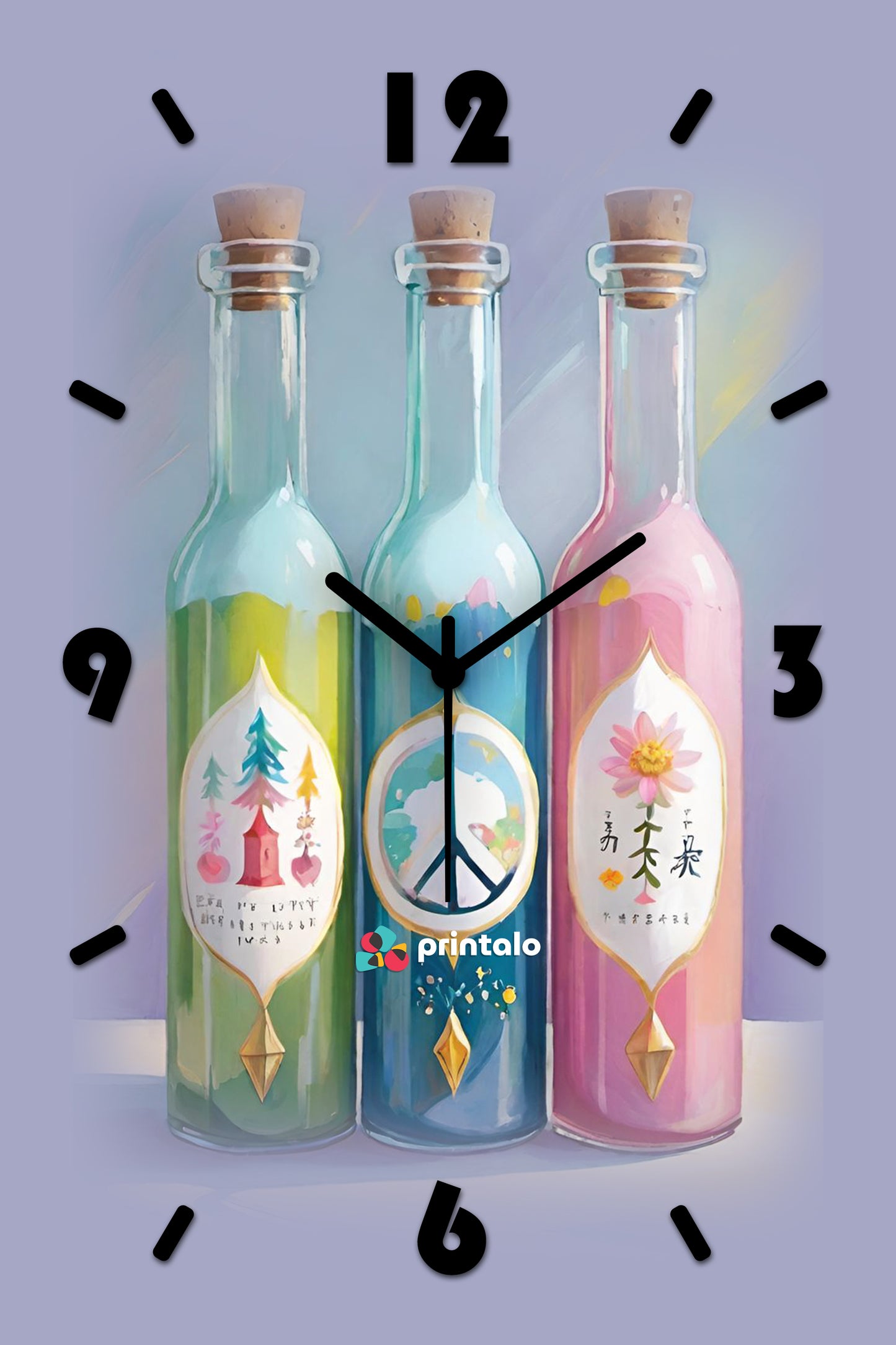 Bottled Aesthetics Wall Clock
