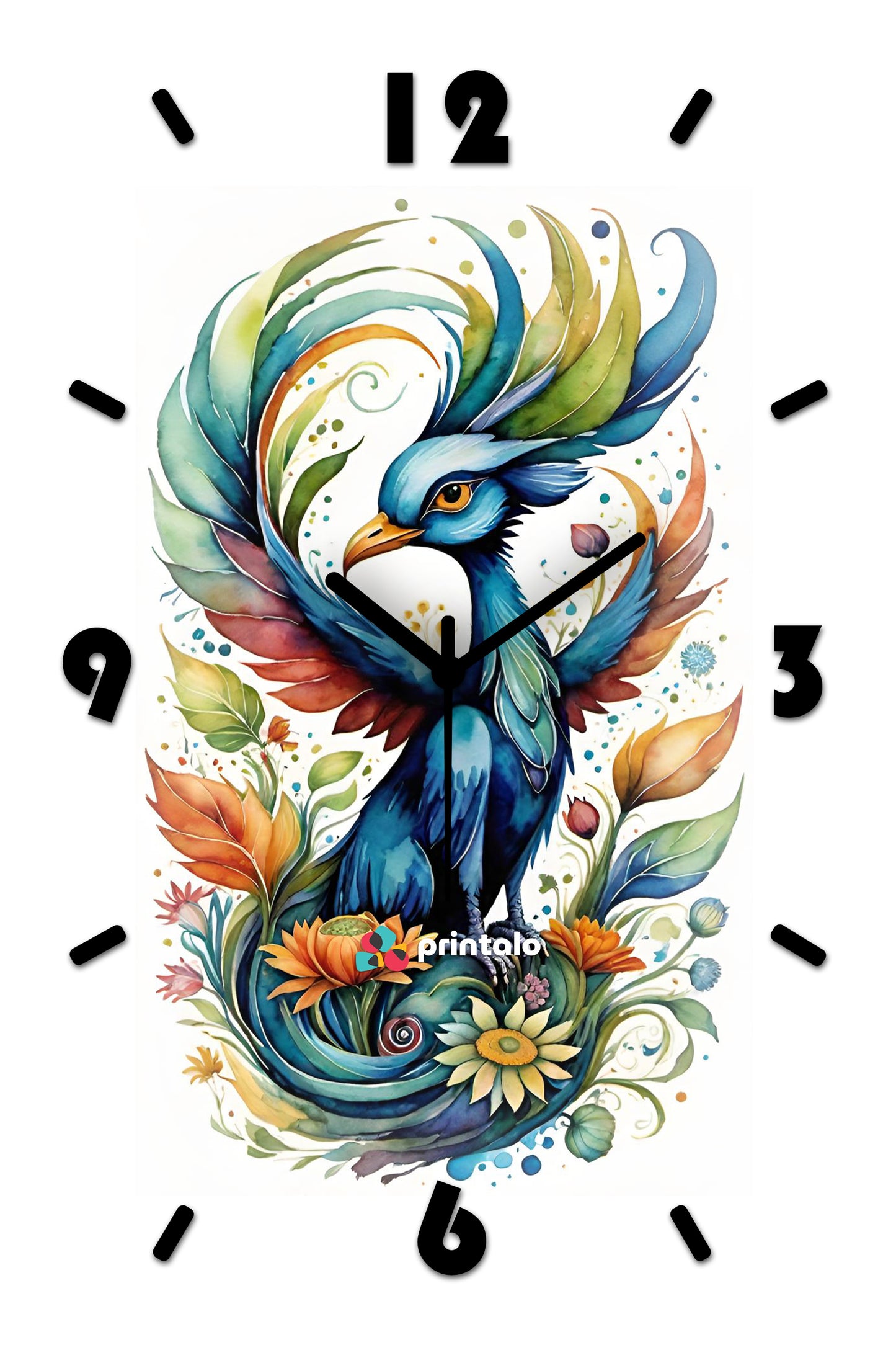 Feathered Grace Wall Clock