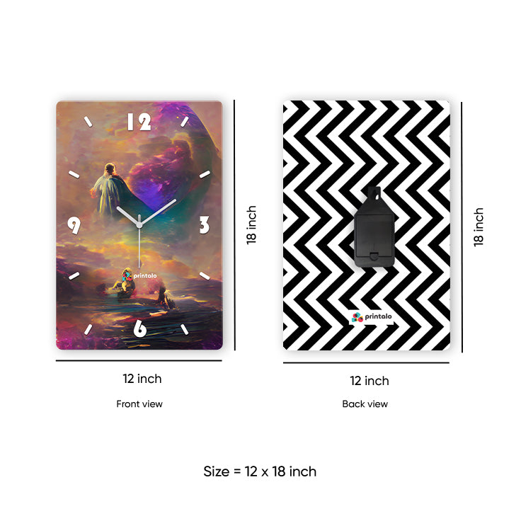 Mystic Worlds Art Wall Clock