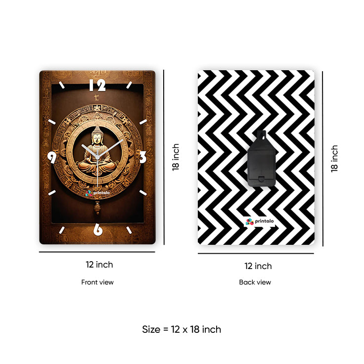 Designer Buddha Wall Clock