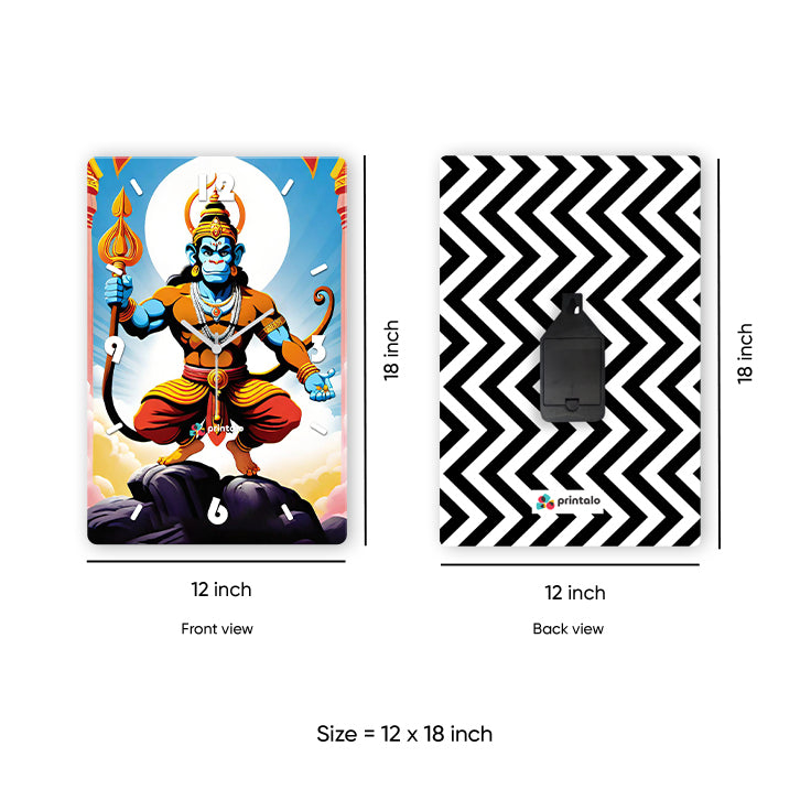 Mighty Hanuman Wall Clock