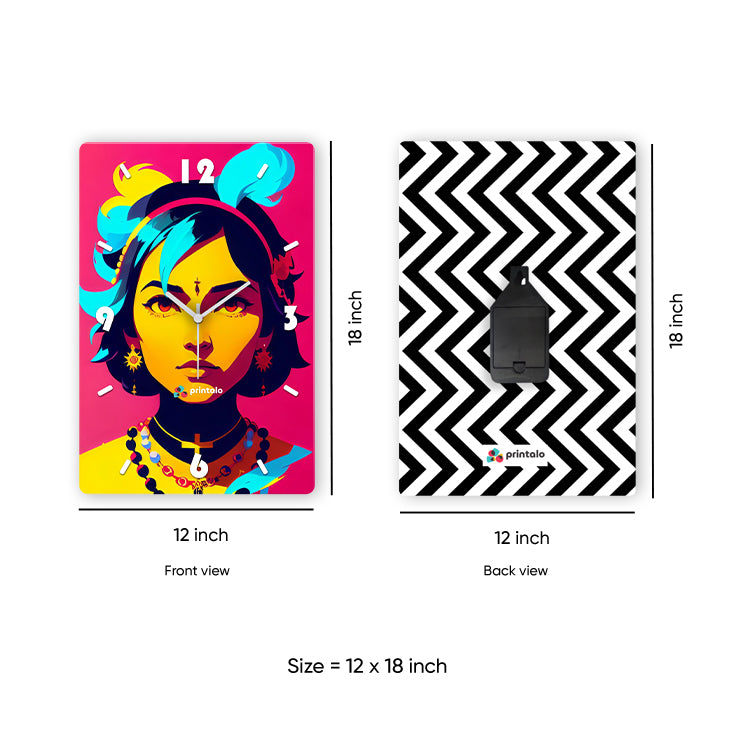 Tribal Queens Wall Clock