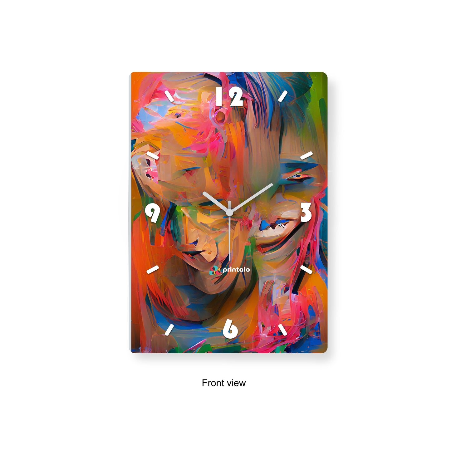 Rainbow Portrait Expression Wall Clock