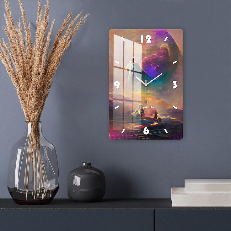 Mystic Worlds Art Wall Clock