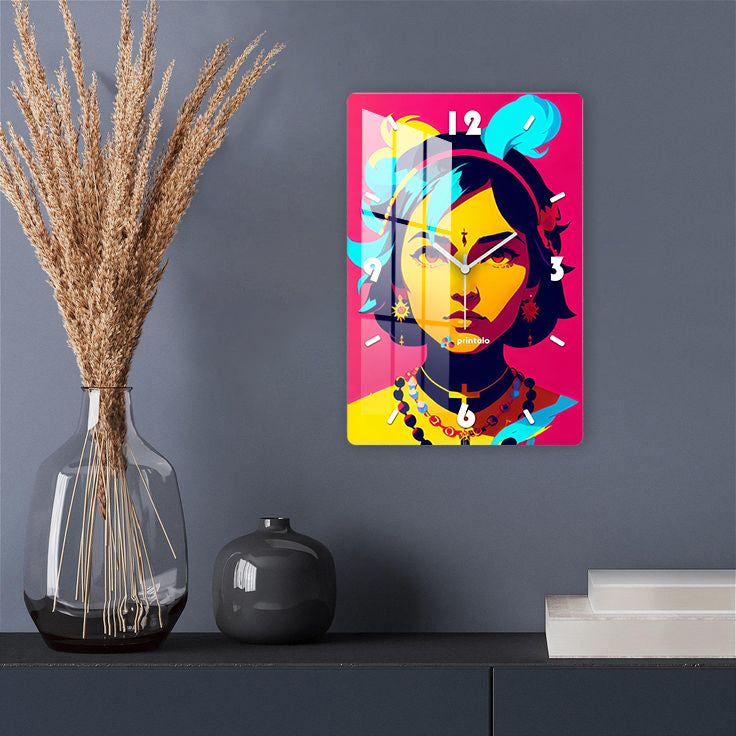Tribal Queens Wall Clock