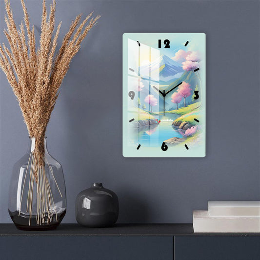 Watercolor Dreams Acrylic Wall Clock