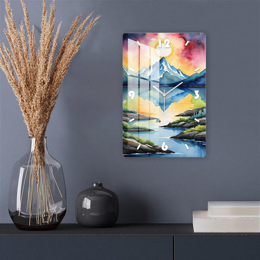 Mountain Stream Wall Clock