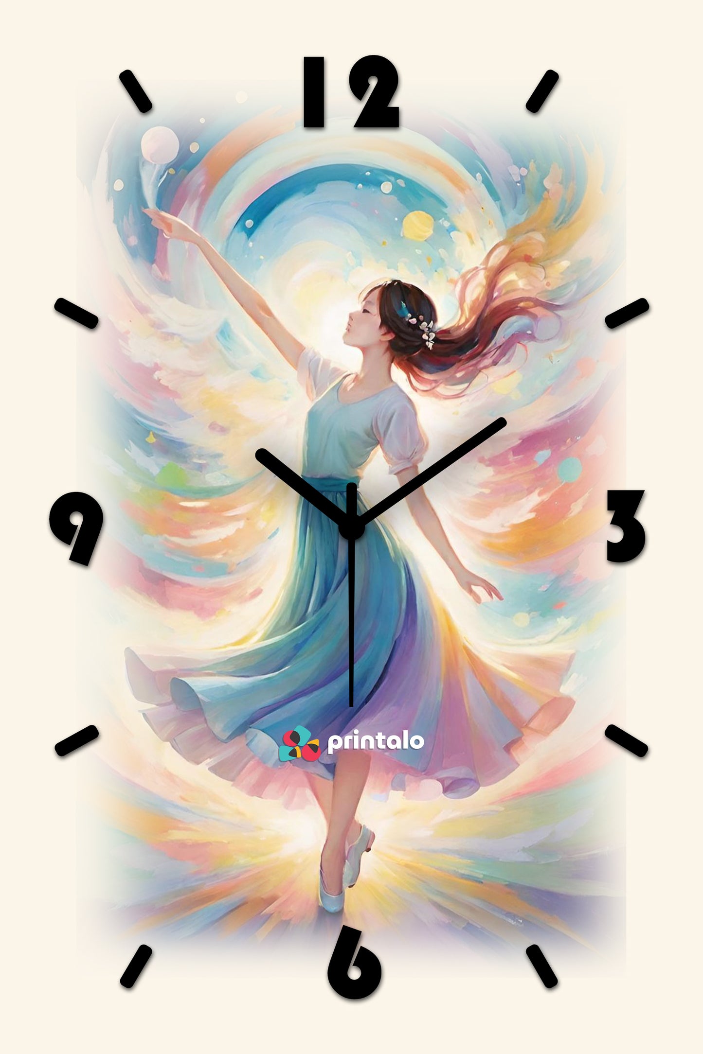 Dance of Time Art  Wall Clock Art