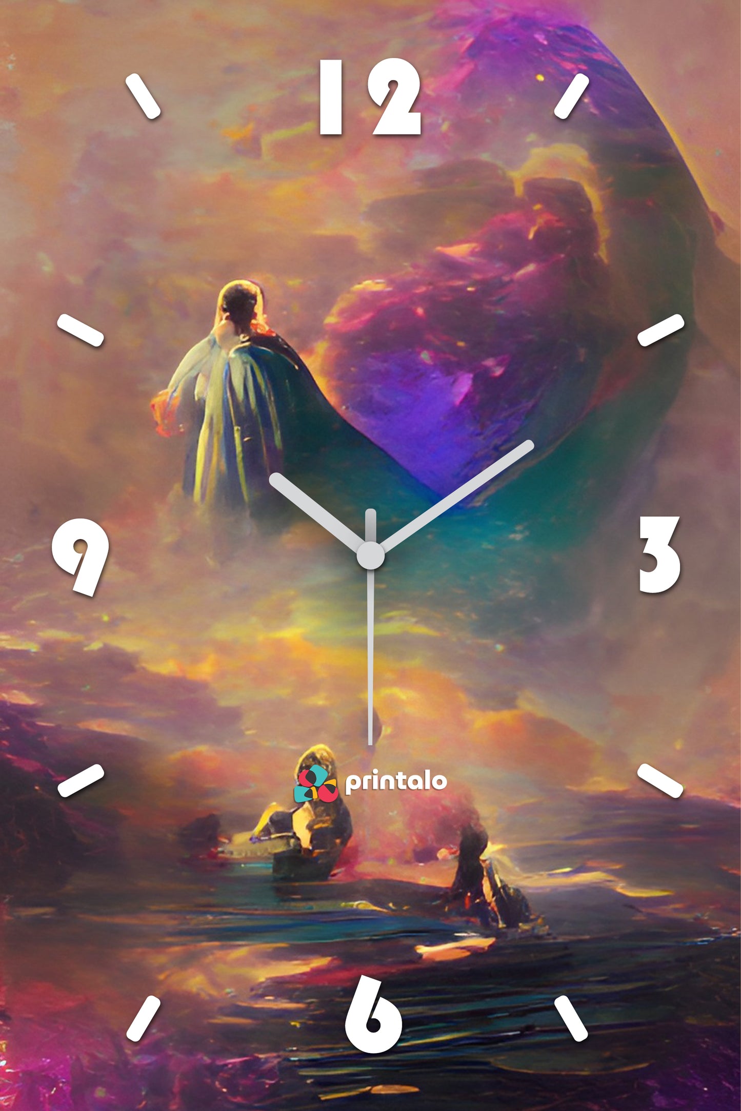 Mystic Worlds Art Wall Clock