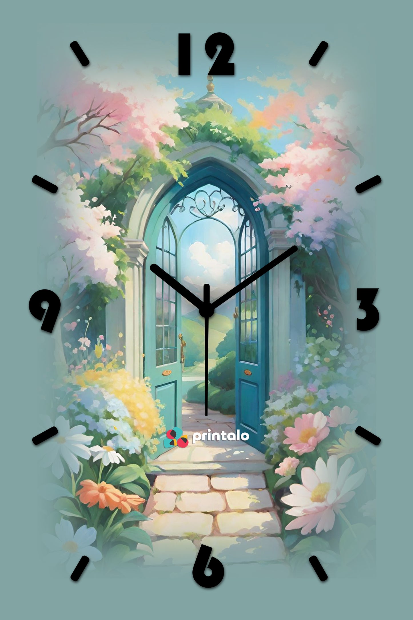 Floating Pathway Wall Clock