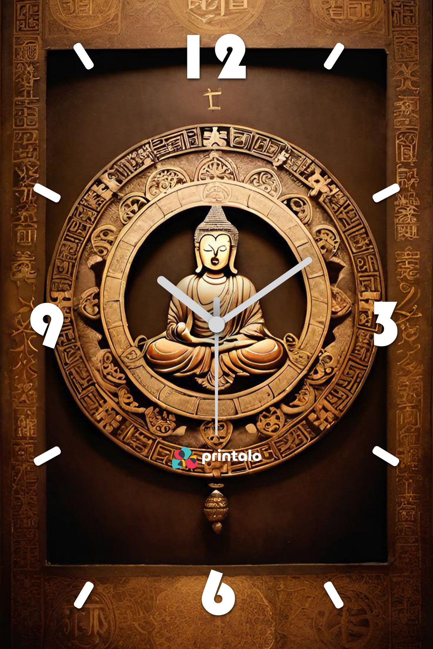 Designer Buddha Wall Clock
