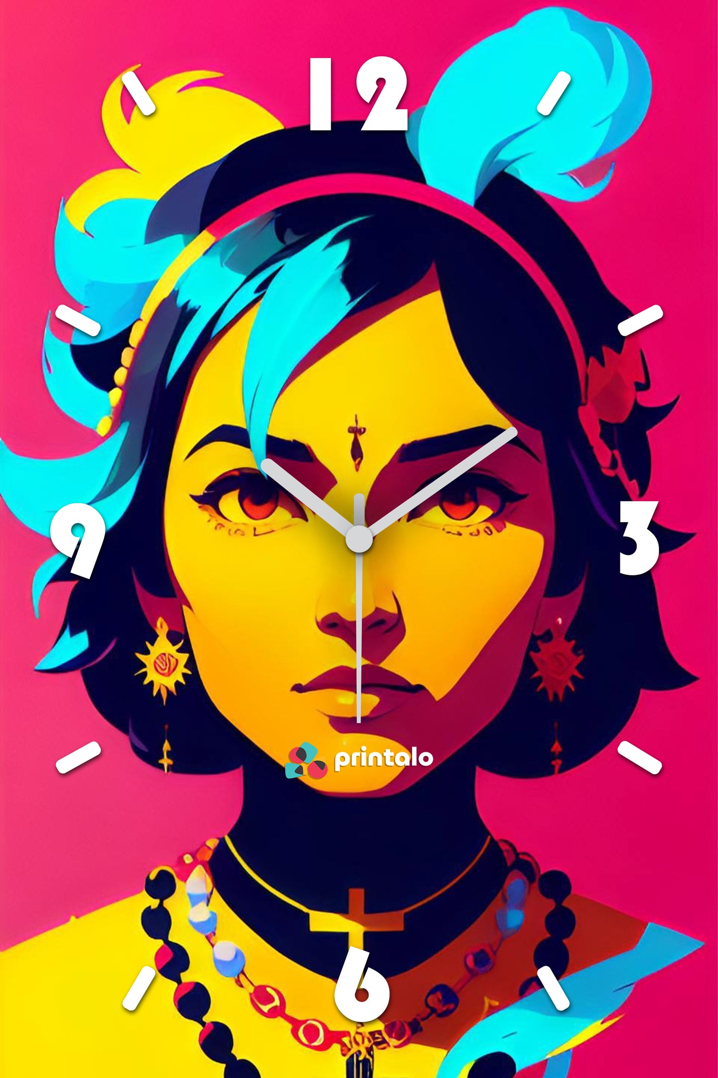 Tribal Queens Wall Clock