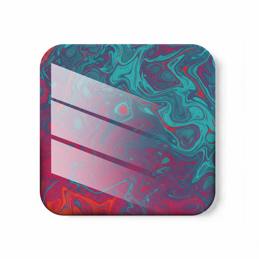 Digital Lava Flow Pattern Coasters