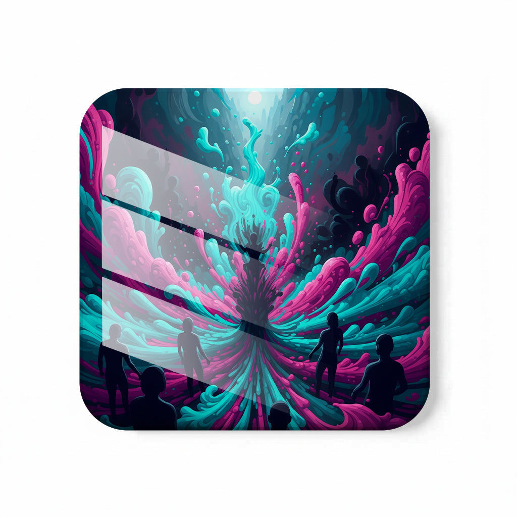 Neon Dreamscape Coasters