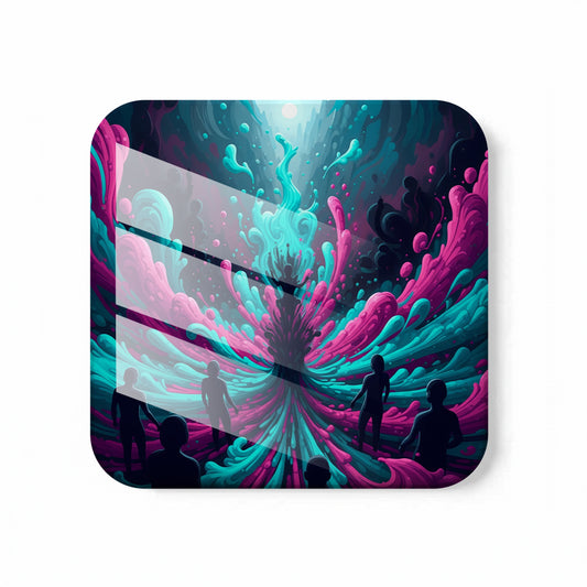 Neon Dreamscape Coasters