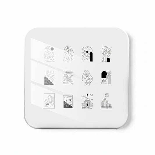 Everyday Moments Line Art Coaster