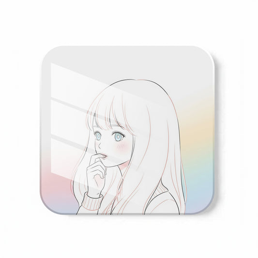 Soft Anime Art Coaster Set